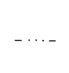 モールス信号(手描き)（個別スタンプ：34）