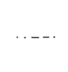 モールス信号(手描き)（個別スタンプ：40）