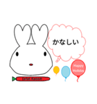 color Rabbit れんあい（個別スタンプ：31）