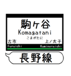 南大阪線 長野線 道明寺線 駅名 シンプル（個別スタンプ：17）