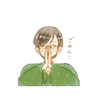 着物男女スタンプ（個別スタンプ：2）