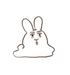 心ここに在らずなウサギ（個別スタンプ：14）
