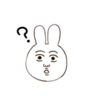 心ここに在らずなウサギ（個別スタンプ：17）