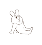心ここに在らずなウサギ（個別スタンプ：27）