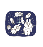 心ここに在らずなウサギ（個別スタンプ：36）