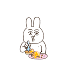 心ここに在らずなウサギ（個別スタンプ：39）