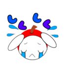 基本のりんごうさぎ（個別スタンプ：4）