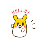 黄色いハムちゃんスタンプ（個別スタンプ：1）