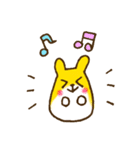 黄色いハムちゃんスタンプ（個別スタンプ：8）