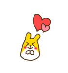 黄色いハムちゃんスタンプ（個別スタンプ：10）