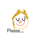 女の子が描く落書きスタンプ（個別スタンプ：12）