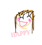 女の子が描く落書きスタンプ（個別スタンプ：14）