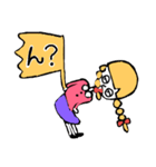 やる気のない女の子（個別スタンプ：2）