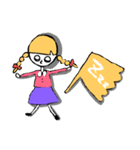 やる気のない女の子（個別スタンプ：3）