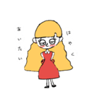やる気のない女の子（個別スタンプ：6）