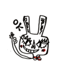 目ヂカラウサギ（個別スタンプ：12）