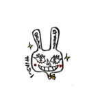 目ヂカラウサギ（個別スタンプ：16）