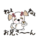 シーズー犬(リボンつけたよ♡) Vol.24（個別スタンプ：6）