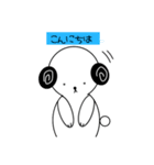 いぬのロンタンの手書きスタンプ。（個別スタンプ：3）