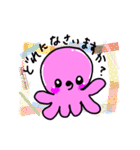 ハンドメイドをするタコ（個別スタンプ：3）