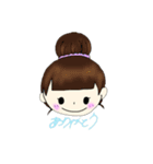 鈴蘭の手描き女の子 ⸜(* ॑꒳ ॑*  )⸝♡（個別スタンプ：1）