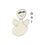 純雪だるま（個別スタンプ：3）