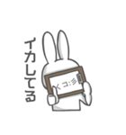 顔文字使うウサギ（個別スタンプ：1）