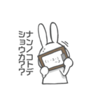 顔文字使うウサギ（個別スタンプ：15）