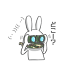 顔文字使うウサギ（個別スタンプ：17）