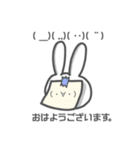 顔文字使うウサギ（個別スタンプ：24）