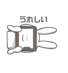 顔文字使うウサギ（個別スタンプ：26）