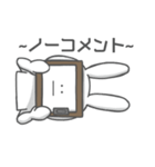 顔文字使うウサギ（個別スタンプ：28）