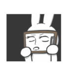 顔文字使うウサギ（個別スタンプ：34）