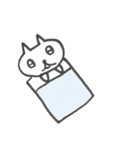 しろねこサラリーマン（個別スタンプ：4）