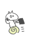 しろねこサラリーマン（個別スタンプ：5）