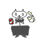 しろねこサラリーマン（個別スタンプ：7）