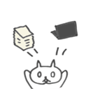 しろねこサラリーマン（個別スタンプ：11）