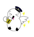 しろふくろう と ことり（個別スタンプ：7）
