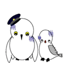 しろふくろう と ことり（個別スタンプ：17）