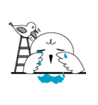 しろふくろう と ことり（個別スタンプ：24）