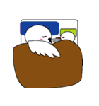 しろふくろう と ことり（個別スタンプ：25）