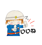私、消防団3。（個別スタンプ：7）