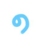 カワイイひらがな文字（個別スタンプ：25）