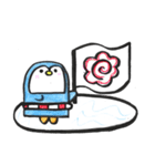 プール清掃員とペン之助の日常（個別スタンプ：24）