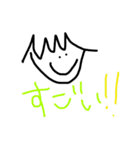 ゆるゆる顔文字ちゃん（個別スタンプ：11）