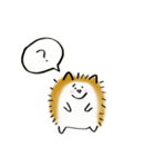 ハリネズミとひよこ（個別スタンプ：35）
