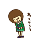 ガーリーおかっぱ女子（個別スタンプ：10）
