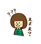 ガーリーおかっぱ女子（個別スタンプ：14）