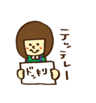 ガーリーおかっぱ女子（個別スタンプ：19）