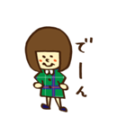 ガーリーおかっぱ女子（個別スタンプ：20）